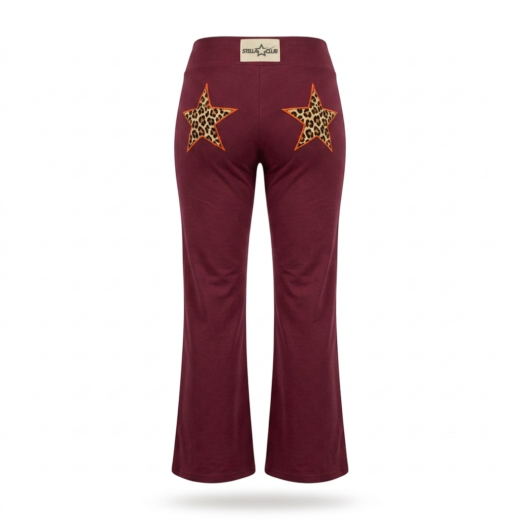 LE STELLA LÉOPARD FLARED SCULPTANT - POURPRE FONCÉ