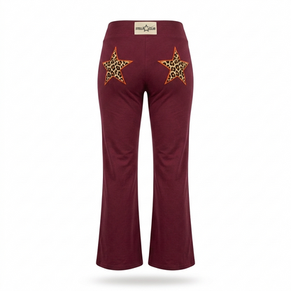 LE STELLA LÉOPARD FLARED SCULPTANT - POURPRE FONCÉ