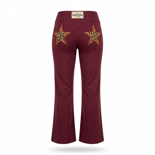 LE STELLA LÉOPARD FLARED SCULPTANT - POURPRE FONCÉ