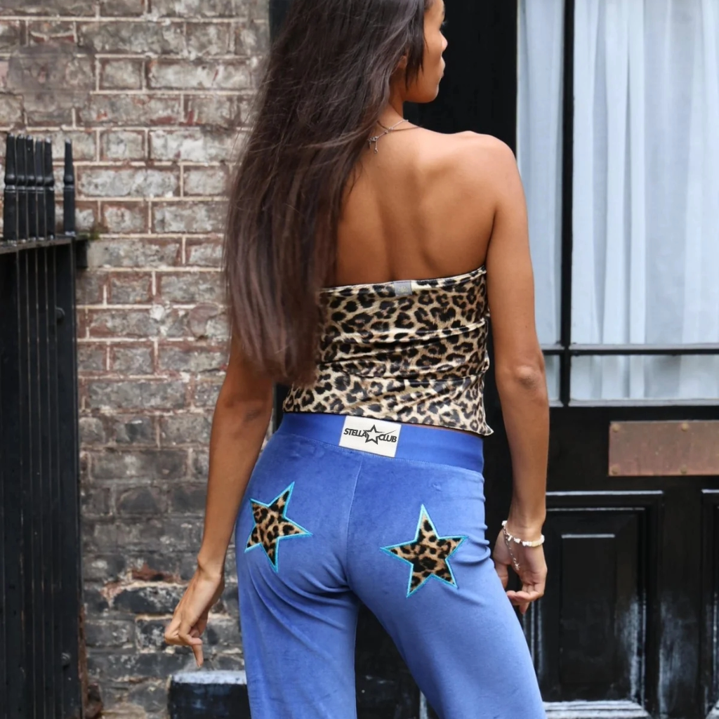 LE STELLA LÉOPARD FLARED SCULPTANT - BLEU