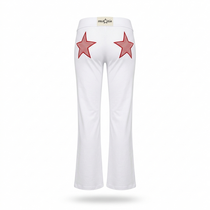 L'ICONIC STELLA FLARED SCULPTAN -  BLANC ÉTOILE ROUGE