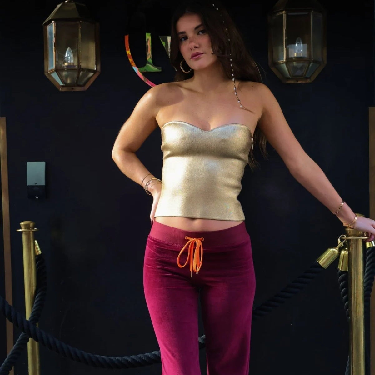 LE STELLA LÉOPARD FLARED SCULPTANT - POURPRE FONCÉ